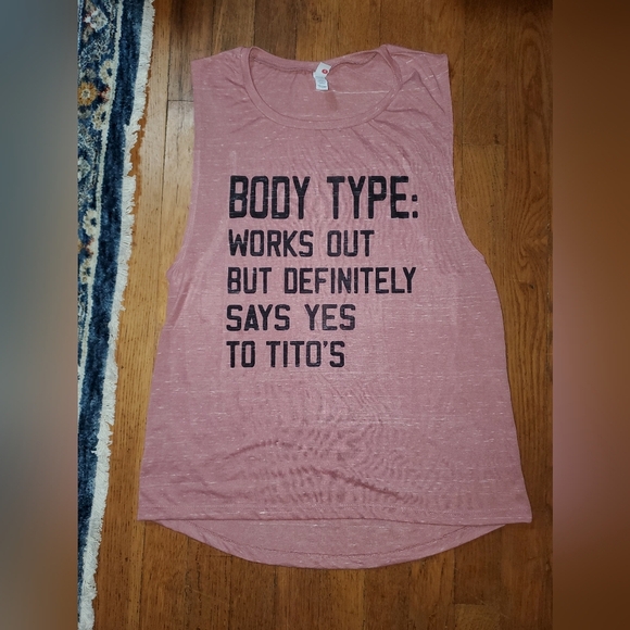 Women's Pink Graphic Sleeveless Top - Picture 4 of 8